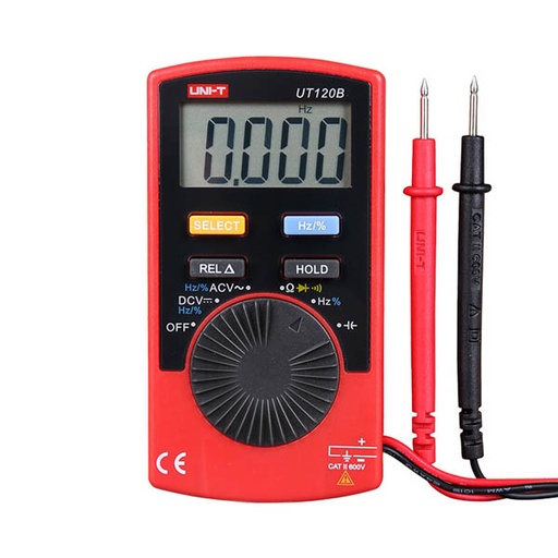 [AVO.UT120B.UNIT] UT120B Pocket Size Digital Multimeter افوميتر جيب قياس كهرباء مقومات مكثفات متعدد رقمي