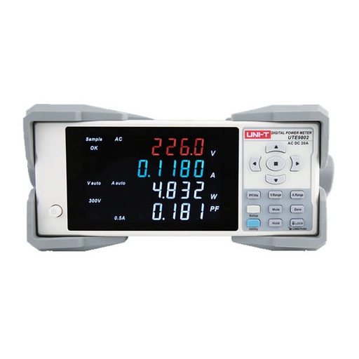 [AVO.UTE9802.UNIT] UTE9802 Intelligent Electric Parameter Measuring Instrument - Digital Power Meter جهاز قياس طاقة رقمي متطور - مع قياس كفائة الخصائص الكهربائية