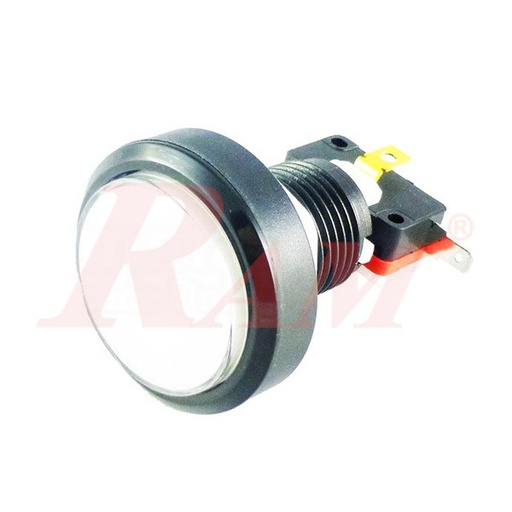 [PB.ARCADE.45MM.12V.W] Arcade Style 45mm Big Round Push Button With White Light