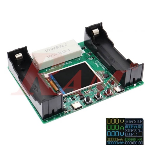 [KIT.Battery.Tester.MAh.MWh] CH-3.0 Battery Capacity Tester MAh MWh For Battery 18650 جهاز اختبار البطارية 18650 مزود بشاشة