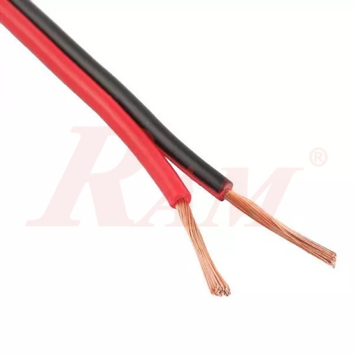 [WIRE.SPEAKER.2X1MM] Speaker Wire 2 core x 1mm Red & Black - 1 Meter
