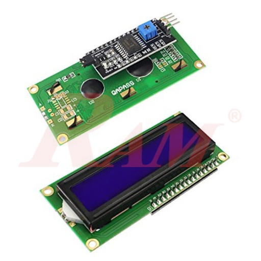 [LCD.I2C.2X16.BLUE] IIC/I2C 1602 Serial Character LCD 2x16 Display