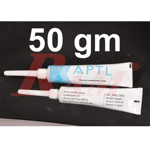 [COMPOUND.APTL.PASTE.50GM] Heat Transfer Paste 50gm - Thermal Grease انبوبة لاصق ومعجون حراري للمبردات الالومنيوم