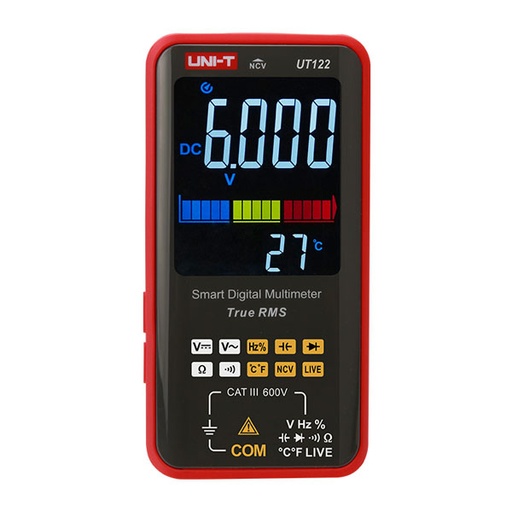 [AVO.UT122.UNIT] UT122 Smart Digital Multimeter افوميتر ذكي اوتوماتيك قياس كهرباء مقومات مكثفات متعدد رقمي
