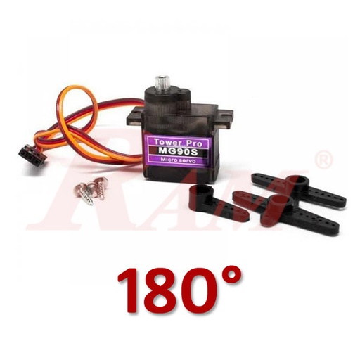 [SERVO.180.90S] MG90S Micro Servo Motor 180° 2.2 kg.cm Metal Gears