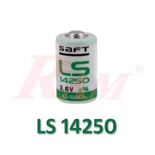 [BATTERY.SAFT.LS14250] Saft LS-14250 Lithium Battery 3.6V (Li-SOCI2)