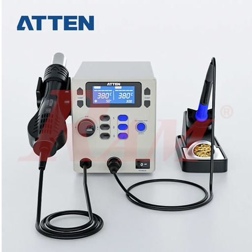 [ATTEN.ST8802.2IN.1] ATTEN® ST-8802 2 in 1 Hot Air Rework Station محطة لحام واعادة عمل هوت اير 2 في 1 ماركة اتين