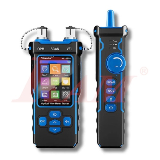 [NF8508.NOYAFA] NOYAFA® NF-8508 9-in-1 Multifunction Network Cable Tester with Wire Mapping, Tracing, OPM, VFL for Fiber Optic & Ethernet Network جهاز فحص شبكة 9 في 1 للفايبر والإيثرنت ماركة نويافا
