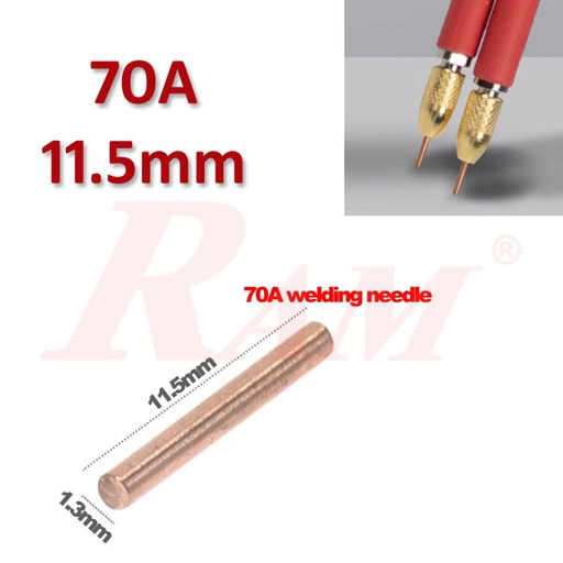 [SPOT.801.70A.NEEDLE] SUNKKO® GLITTER 801 Welding Needle #70A (11.5mm) (Spare Part) ابرة لحام سبوت 11.5 مم رقم #70A قطع غيار ماركة سونكو GLITTER موديل 801
