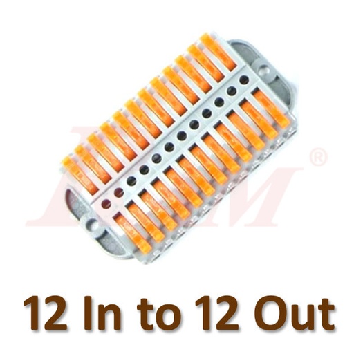 [WAGO.LT223.12] WAGO LT-223-12 - 12 in 12 out Stationary Type Universal Compact Wire Wiring Connector