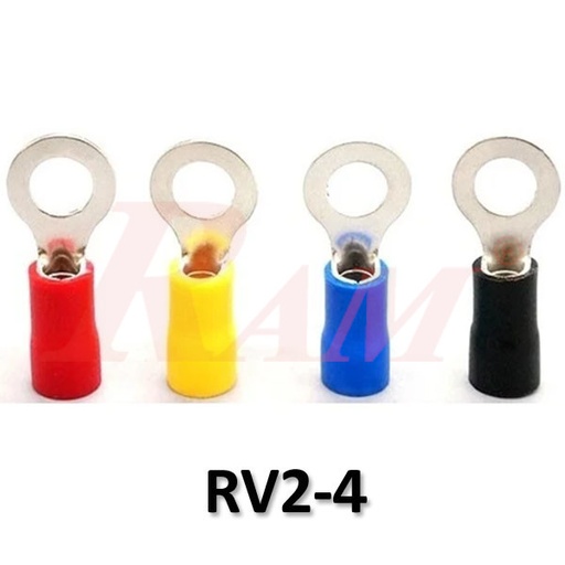 RV2-4 Insulated Ring Electrical Crimp Terminal Connector