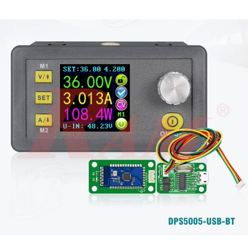 [DPS5005.BT.USB] DPS5005-BT Bluetooth & USB Programmable Power Supply With Color LCD Voltmeter 0~50V 0~5A