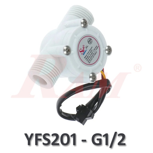 [SEN.YFS201.WATER.FLOW] YF-S201 G1/2" Water Flow Meter Sensor