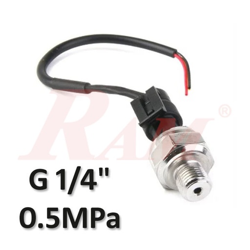 [SEN.PRESSURE.0.5MPA.G1/4] 0.5MPa Pressure Transducer Transmitter Sensor G1/4" Stainless Steel