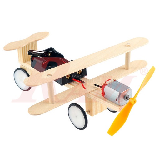 [KIT.DIY.PLANE.WOOD] DIY Wood Airplane - Science Toy