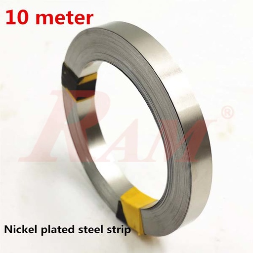 [SPOT.WELDING.ROLL.7MM] Spot Welding Roll 7mm Nickel Strip 0.12x7mm - 99.96% Pure Nickel (10m/roll)