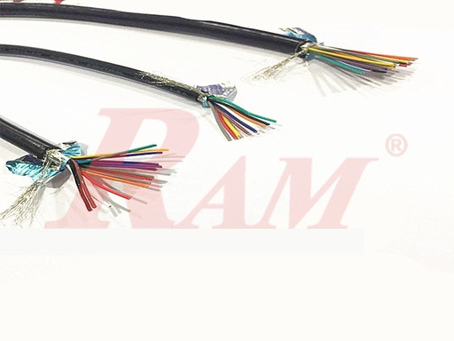 [CABLE.SH.8PIN.2426] Shielded 8 Wires Copper Cable 1 Meter