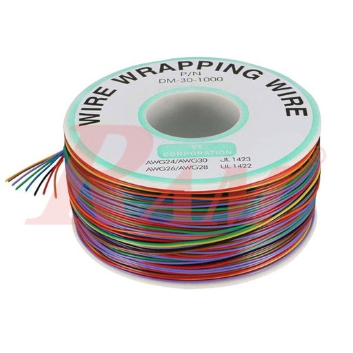 [KW.COLOR.8WIRE] Wire Wrapping 8 Colors 30AWG 280 meter Roll 