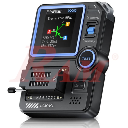 [TESTER.LCR.P1.FNIRSI] FNIRSI® LCR-P1 Multifunction LCR Transistor Capacitor Tester جهاز متعدد الوظائف لقياس LCR وفحص الترانزستورات والمكثفات