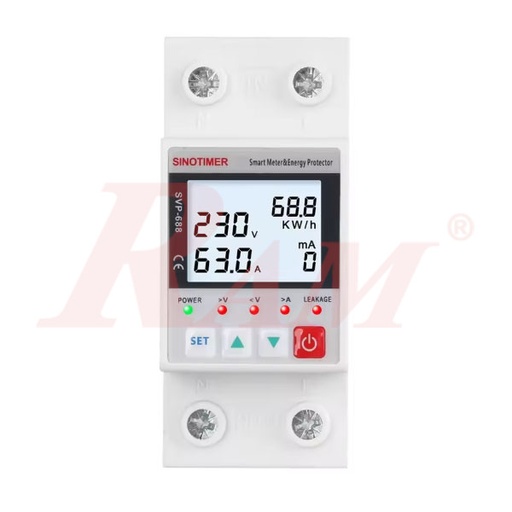 [SVP688W.PROTECTOR.63A] SVP688W 1-Phase 63A V/A ac Protector