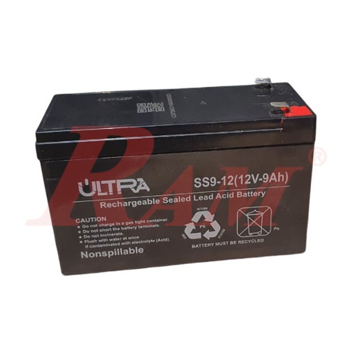 [BATTERY.12V9A.ULTRA] Sealed Lead Acid Battery 12V/9Ah - ULTRA