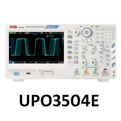[AVO.UPO3504E.UNI] UNI-T UPO3504E 4-Channel Digital Storage Oscilloscope 500 MHz with 2.5 GSa/s Sampling Rate جهاز اوسلسكوب احترافي 500 ميجاهرتز 4 قناة مزود بقياسات وخصائص متقدمة